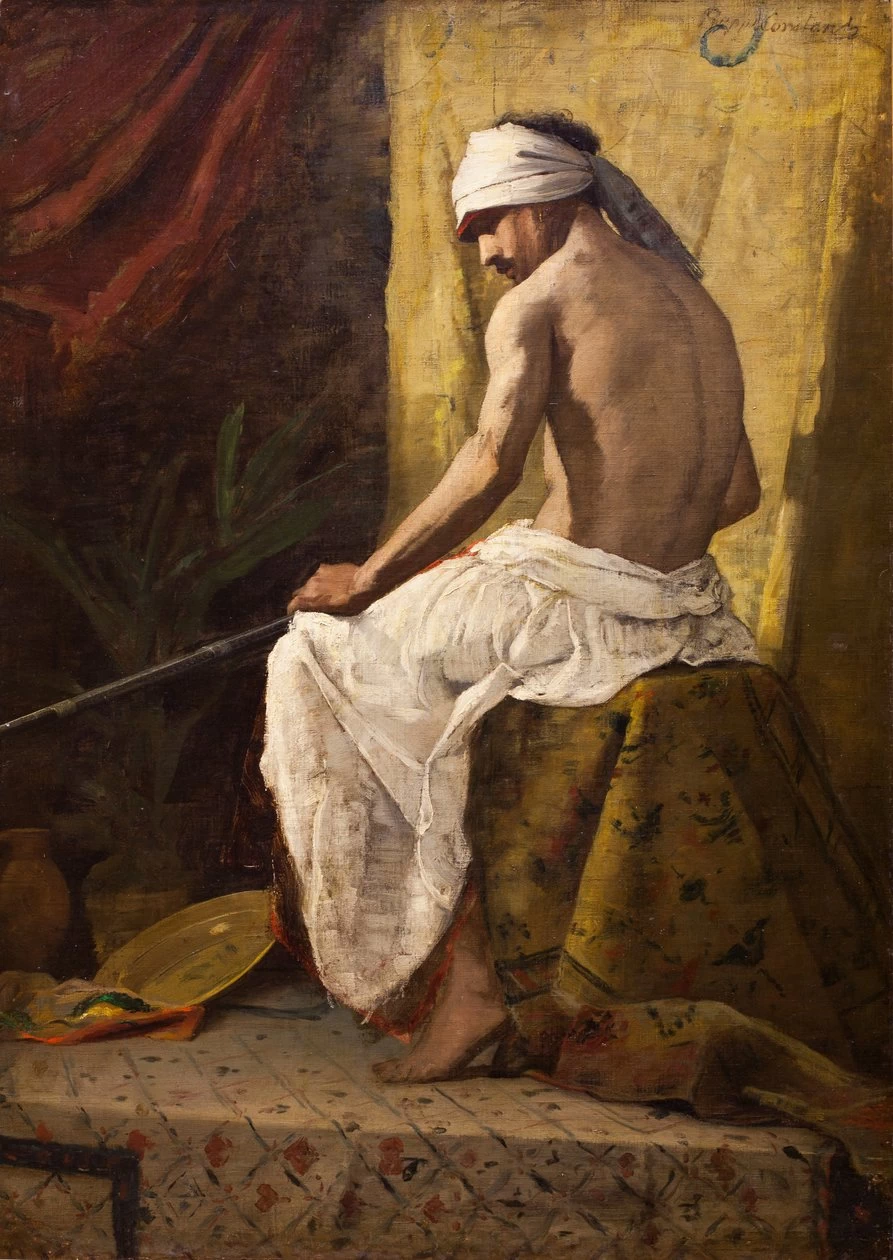 Jean - Joseph Benjamin, Constant, Arabo seduto